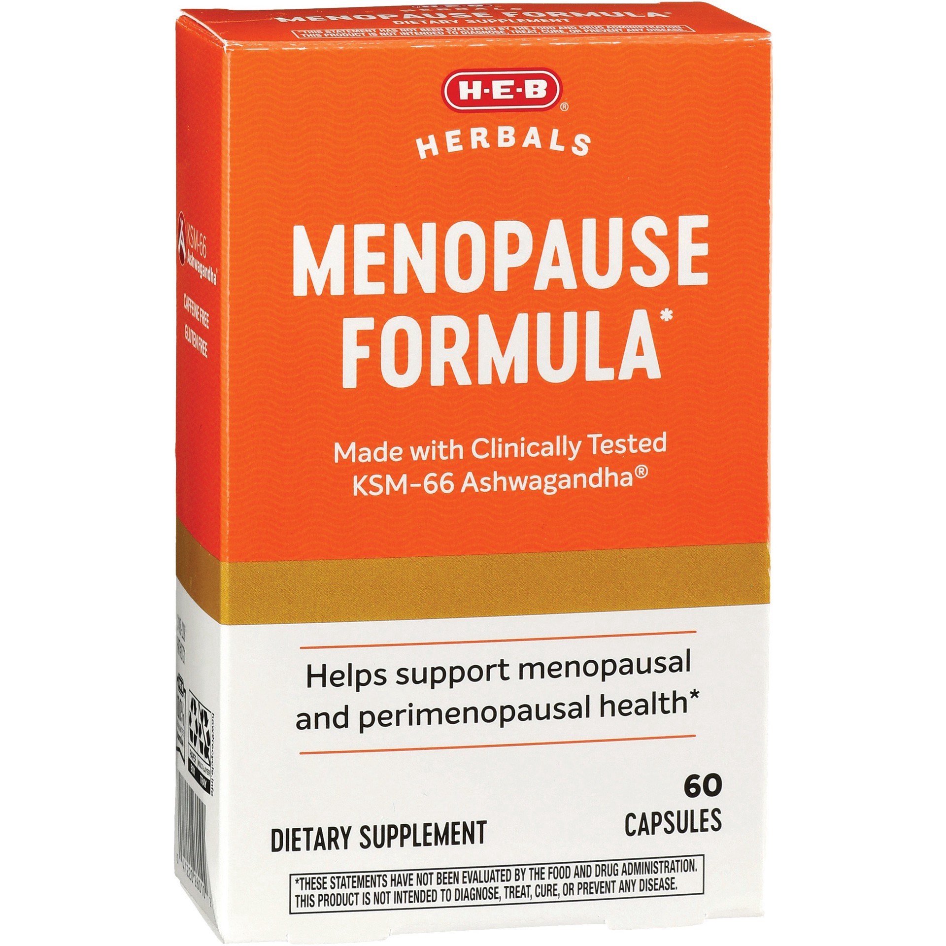 slide 1 of 1, H-E-B Herbals Menopause Formula Capsules, 60 ct