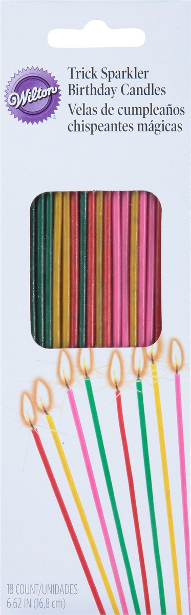 slide 6 of 9, Wilton 6.62 Inches Trick Sparkler Birthday Candles 18 ea, 18 ct