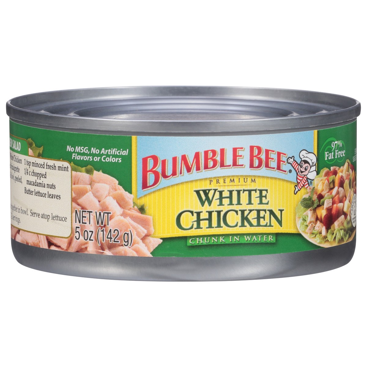 slide 2 of 9, Bumble Bee Premium Chunk in Water White Chicken 5 oz, 5 oz