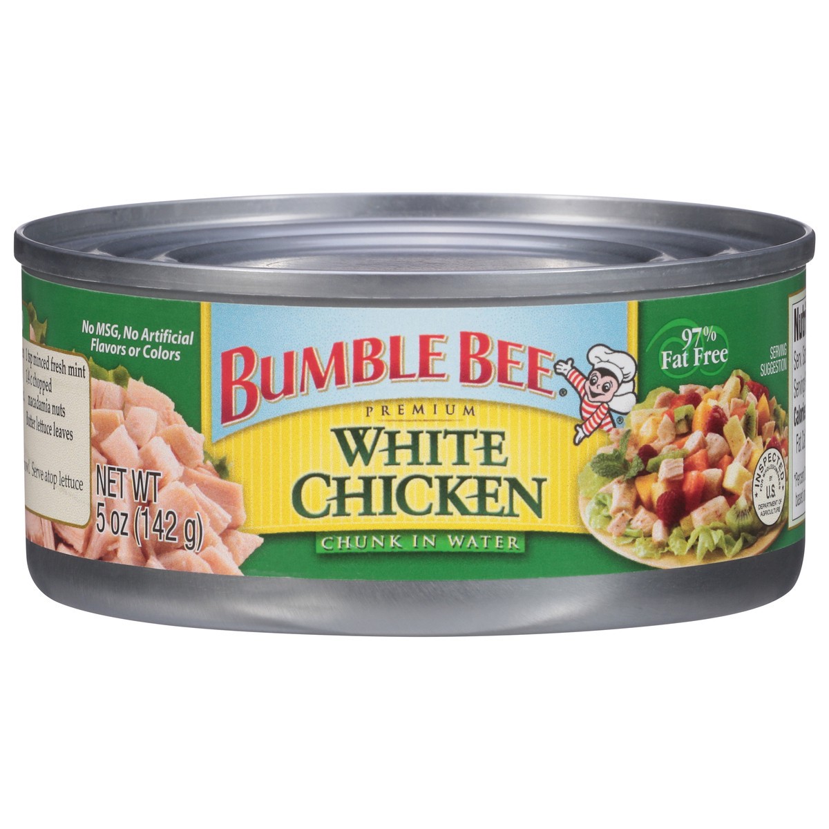 slide 1 of 9, Bumble Bee Premium Chunk in Water White Chicken 5 oz, 5 oz