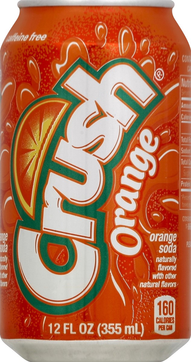 slide 2 of 4, Crush Orange Soda, 12 fl oz can, 12 oz