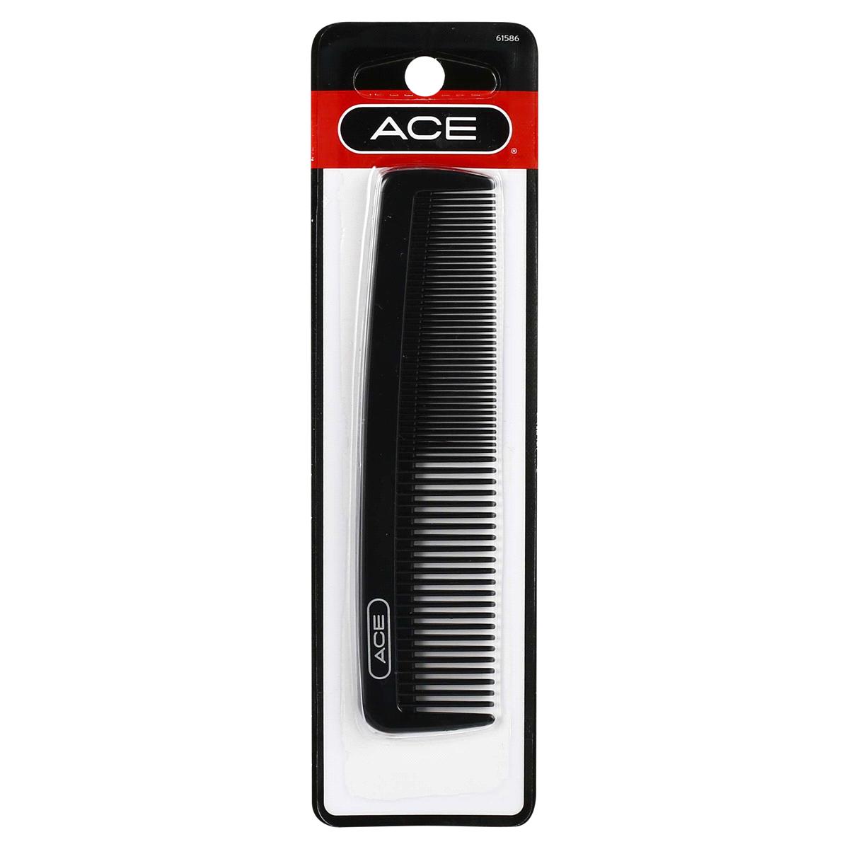 slide 1 of 1, Ace Black Pocket Hair Comb, 1 ct