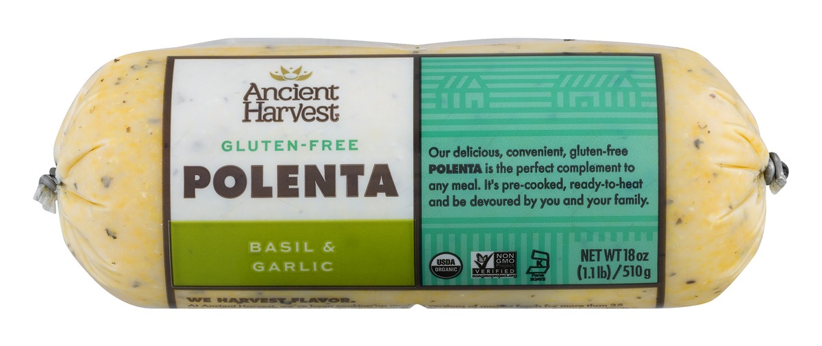 slide 1 of 11, Ancient Harvest Polenta Basil & Garlic, 18 oz