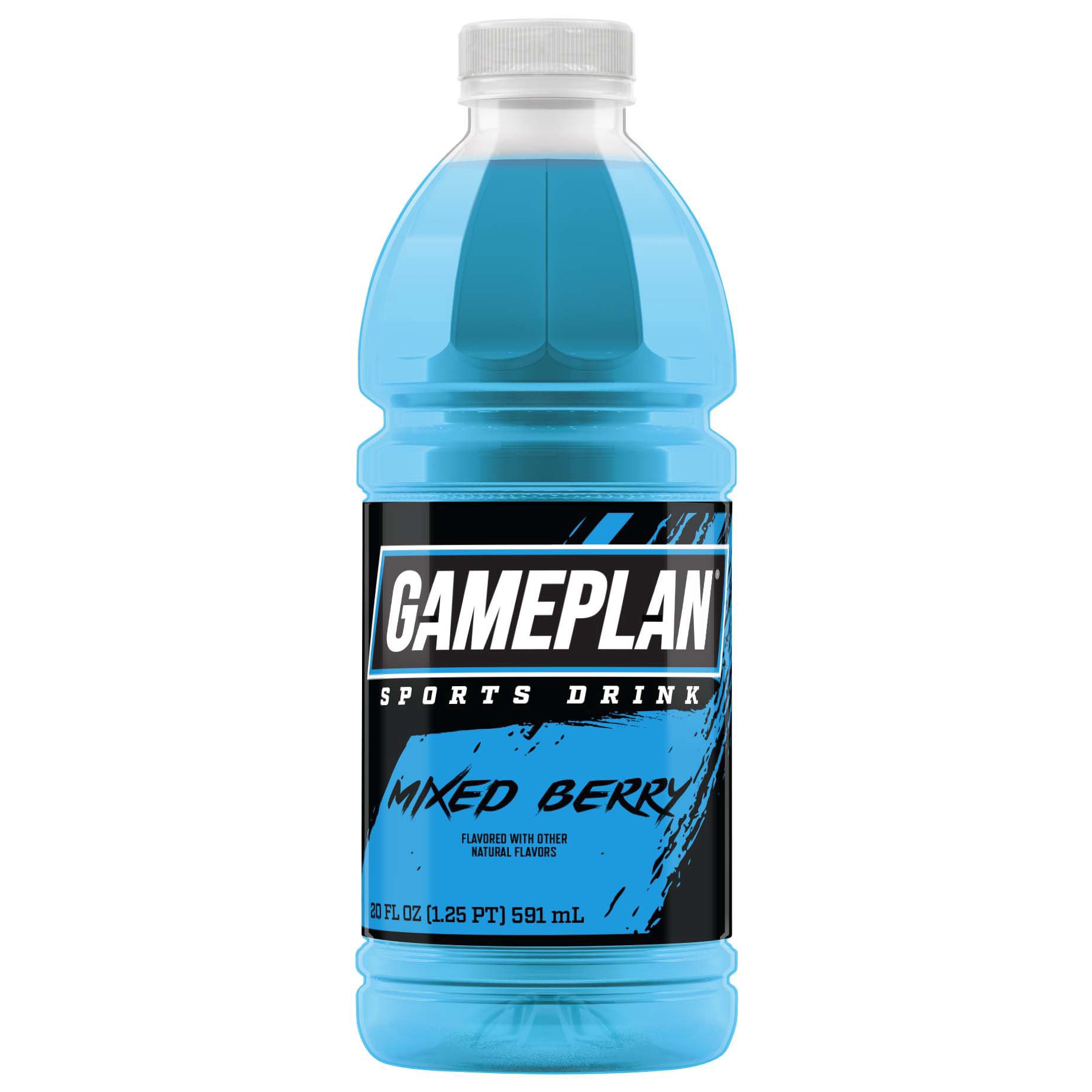 slide 1 of 1, Gameplan Sports Drink - Mixed Berry, 20 oz