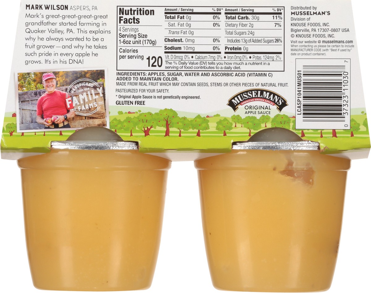 slide 4 of 8, Musselman's Big Cup Apple Sauce, 4 ct; 6 oz