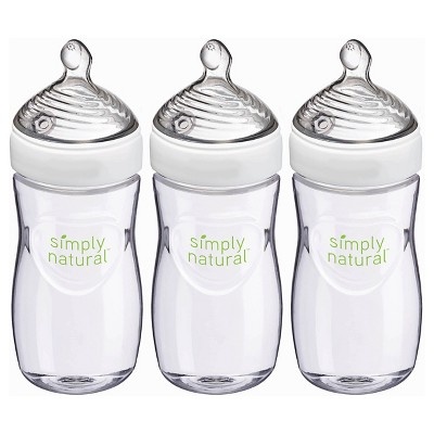 slide 1 of 1, NUK Simply Natural Bottle, 3 ct; 9 oz