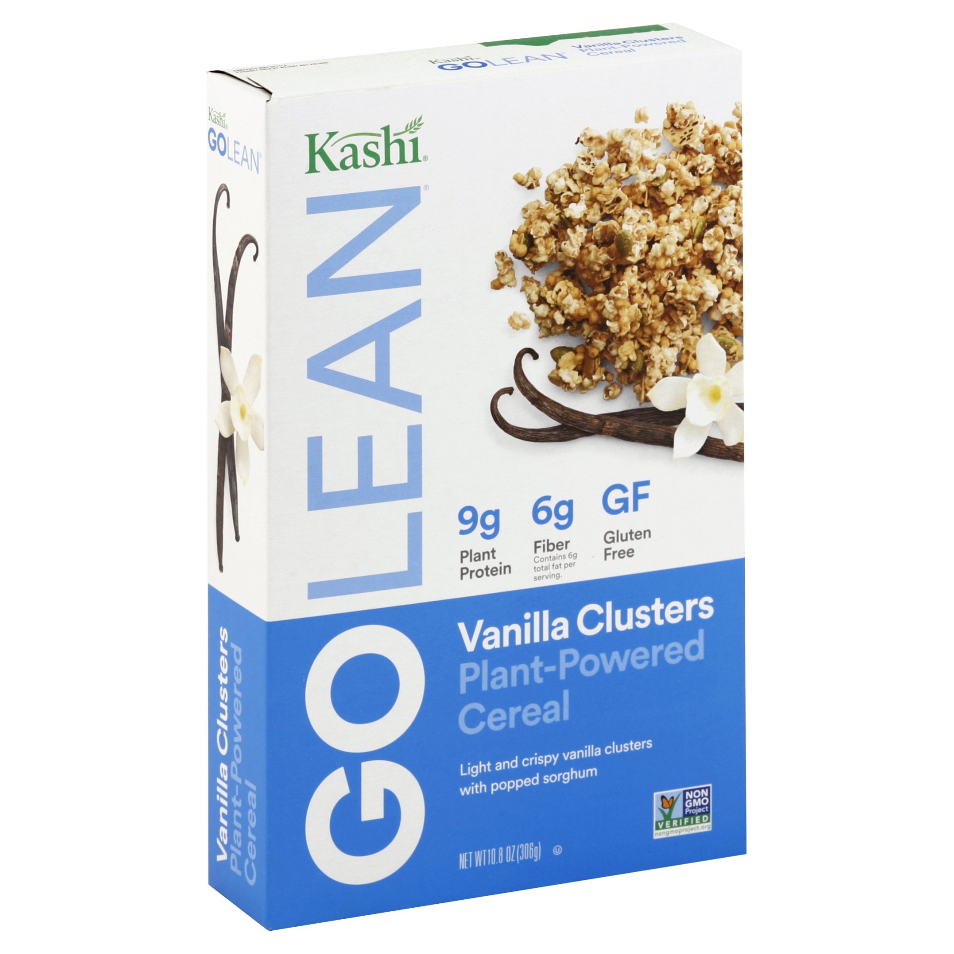 slide 1 of 1, Kashi GoLean Vanilla Clusters Plant-Powered Cereal, 10.8 oz