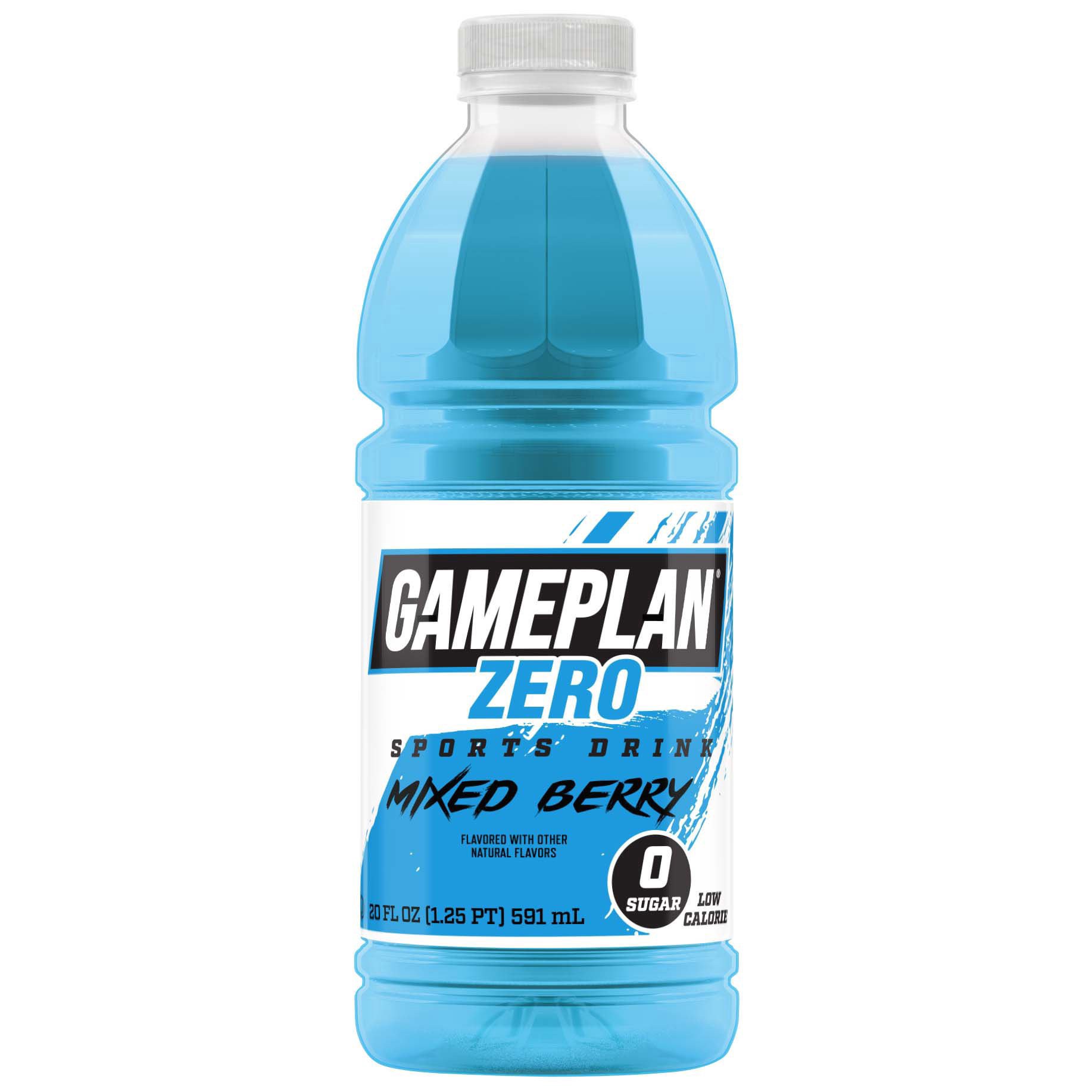 slide 1 of 1, Gameplan Zero Sports Drink - Mixed Berry, 20 oz
