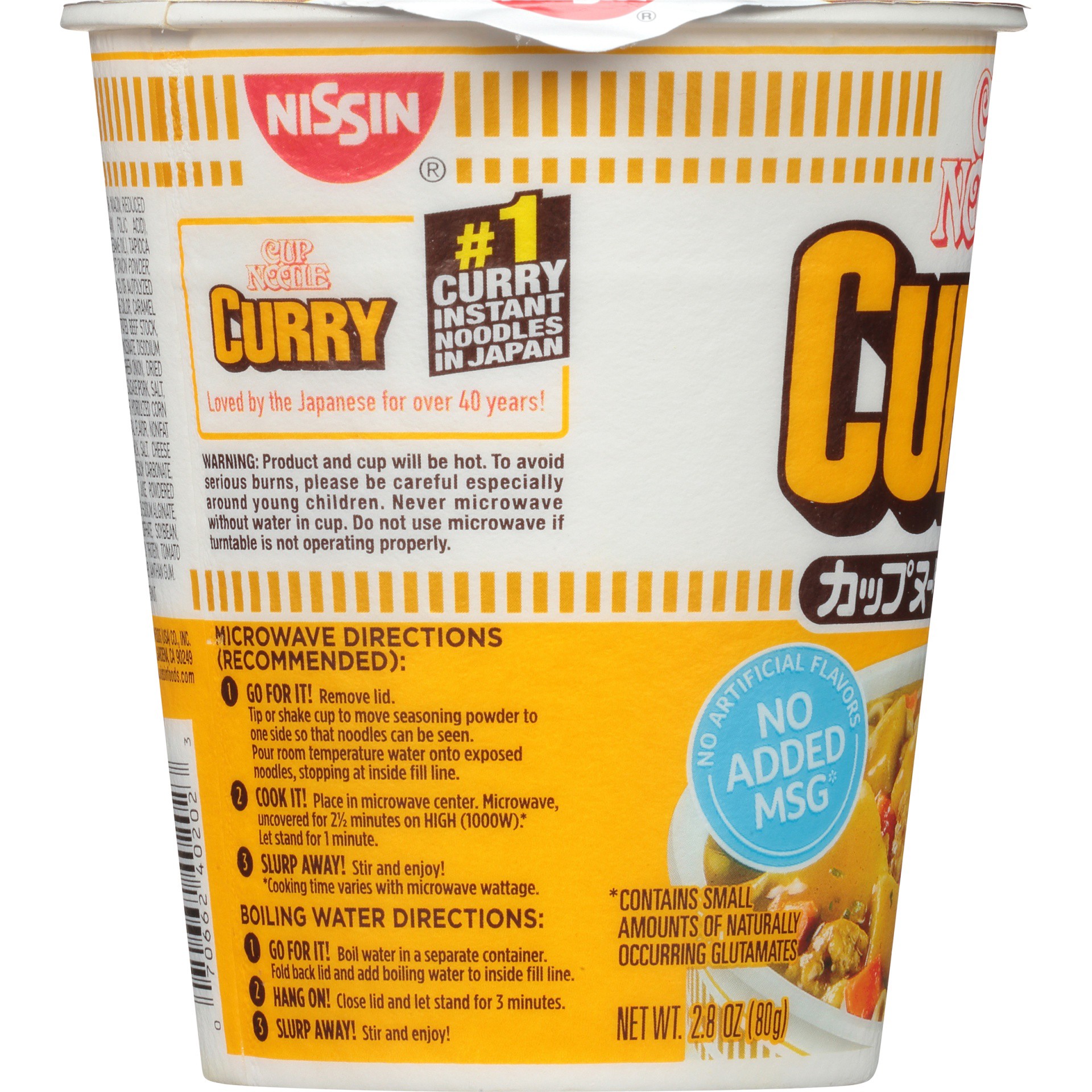 slide 2 of 6, Nissin Noodle Curry Cup, 2.8 oz