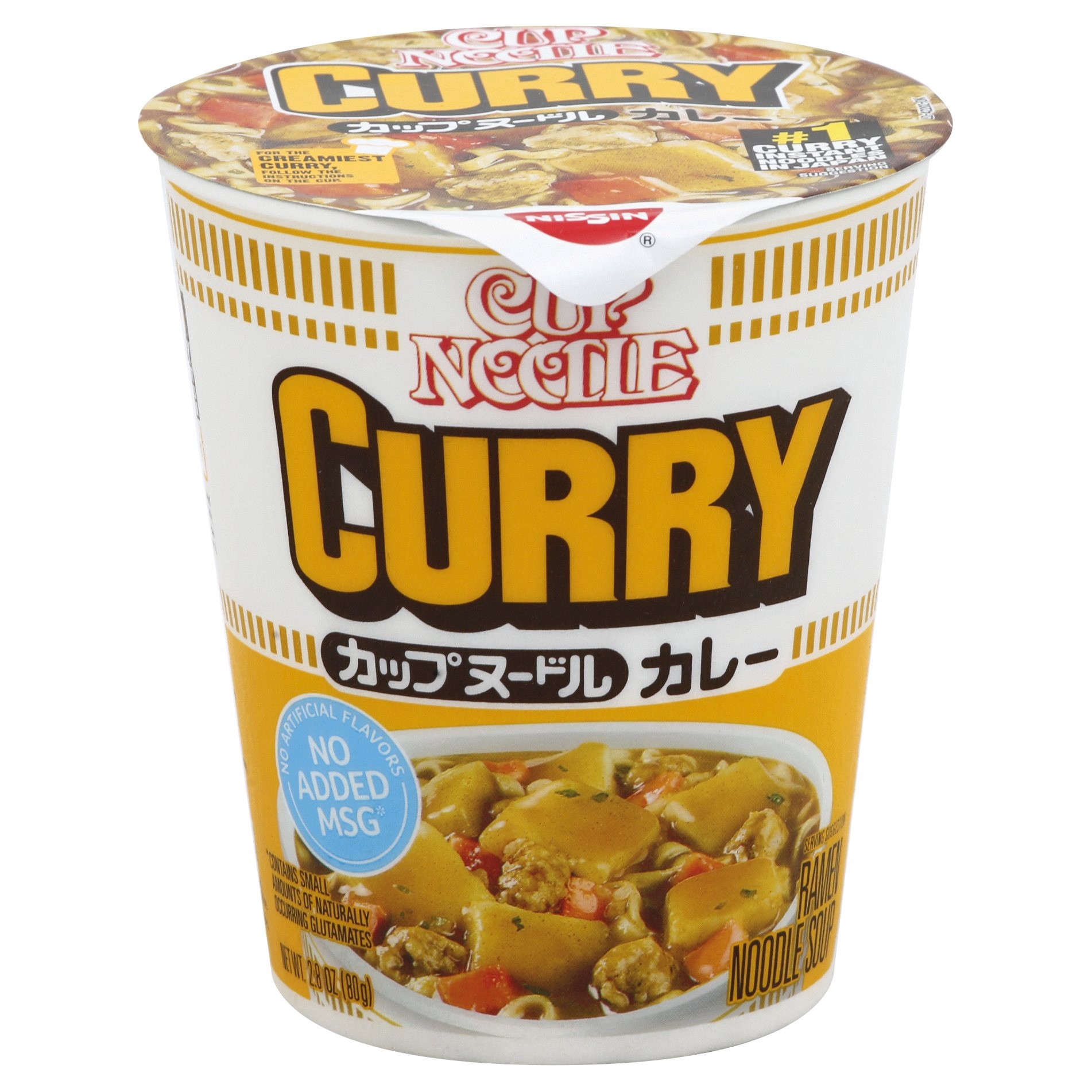 slide 1 of 6, Nissin Noodle Curry Cup, 2.8 oz