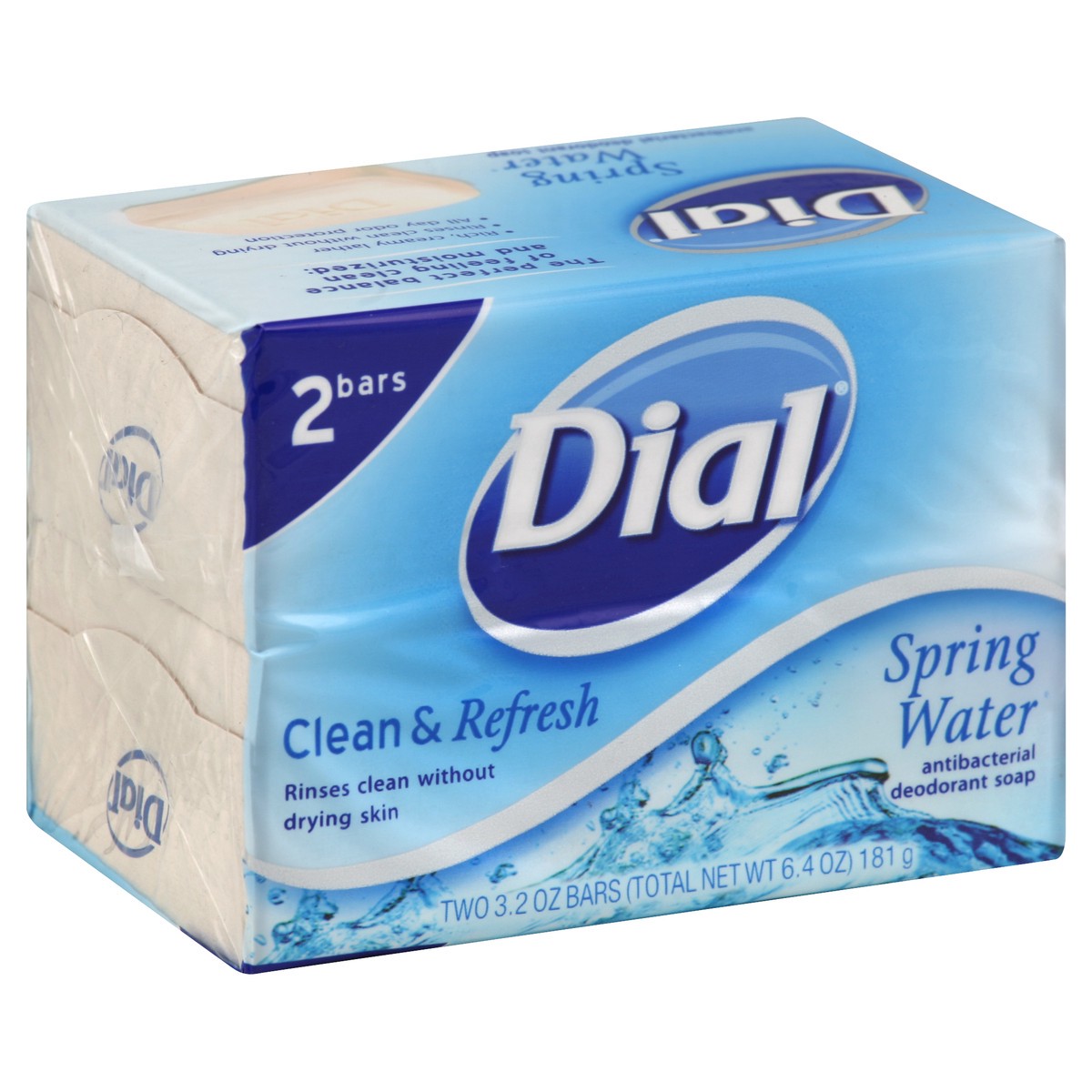 slide 5 of 5, Dial Spring Water Soap Bars, 2 ct; 3.2 oz