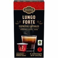 slide 1 of 6, Private Selection Fair Trade Lungo Forte Espresso Capsules, 10 ct