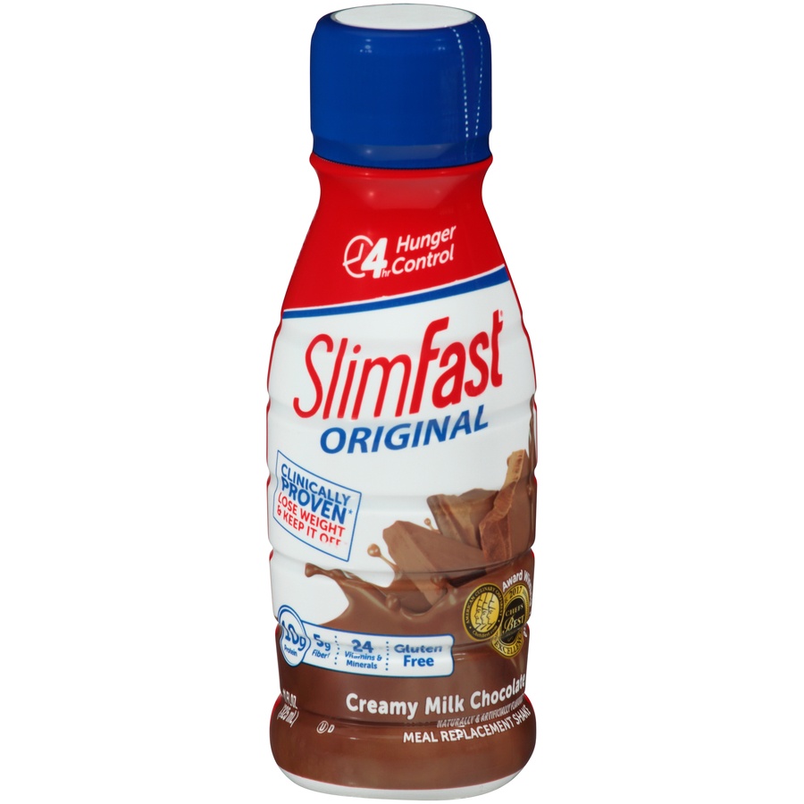 slide 1 of 6, SlimFast Original Creamy Milk Chocolate Meal Replacement Shake, 11 fl oz