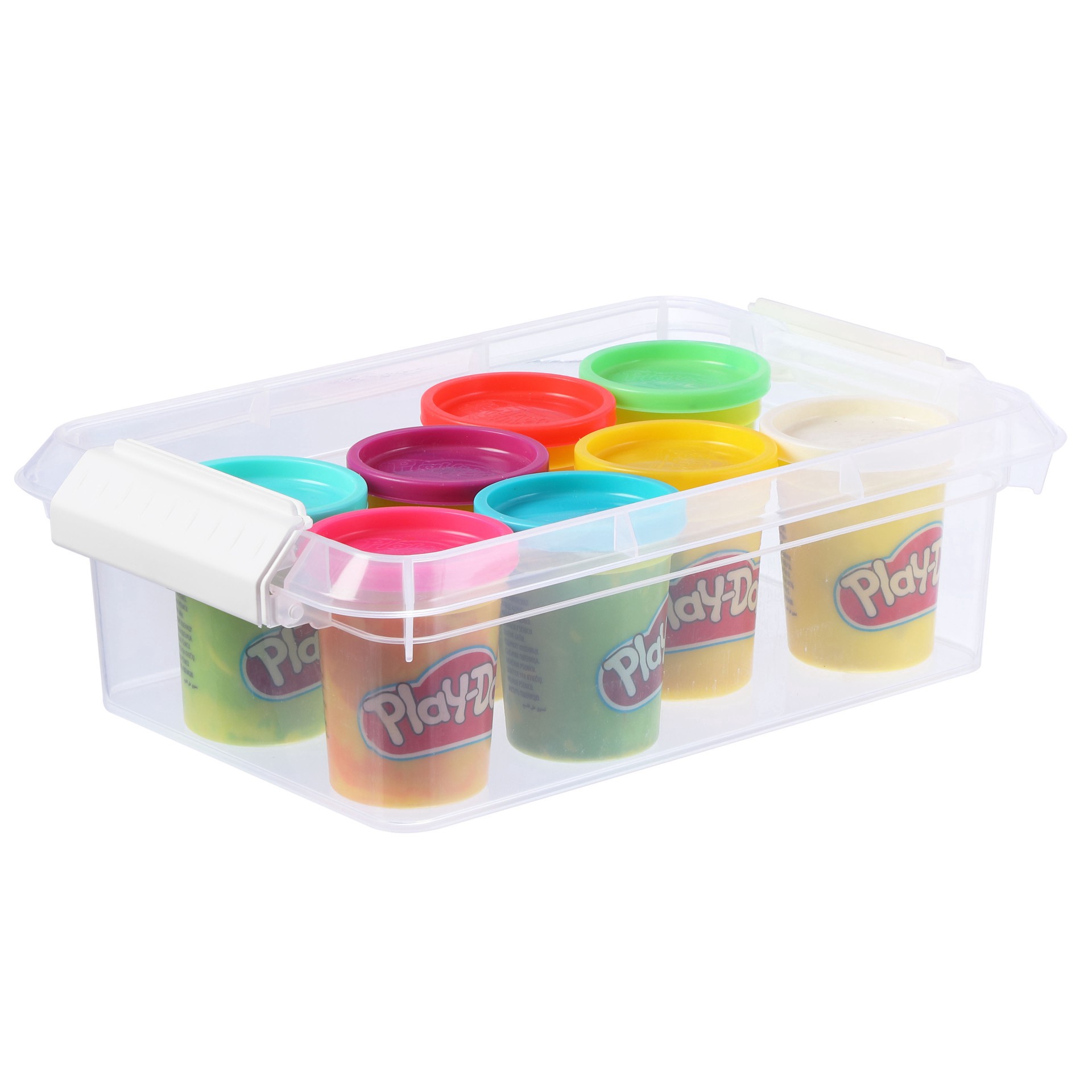 slide 2 of 6, 3.4qt. Storage Bin With Lid By Simply Tidy, 11.6 in x 7.6 in x 3.9 in