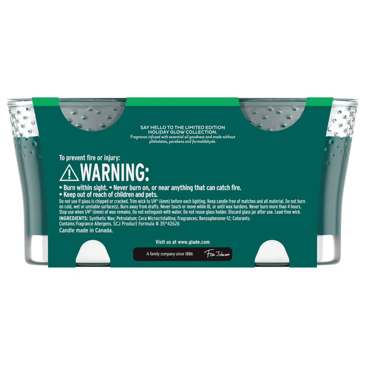 slide 8 of 29, Glade Small Twin Candle, Scented Candles, Pine & Cedar, Pack of 2, 2 ct