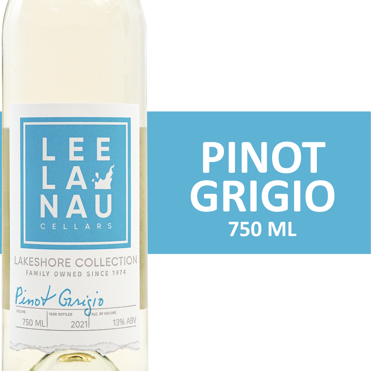 slide 1 of 2, Leelanau Cellars Tall Ship Pinot Grigio Wine, 750 ml