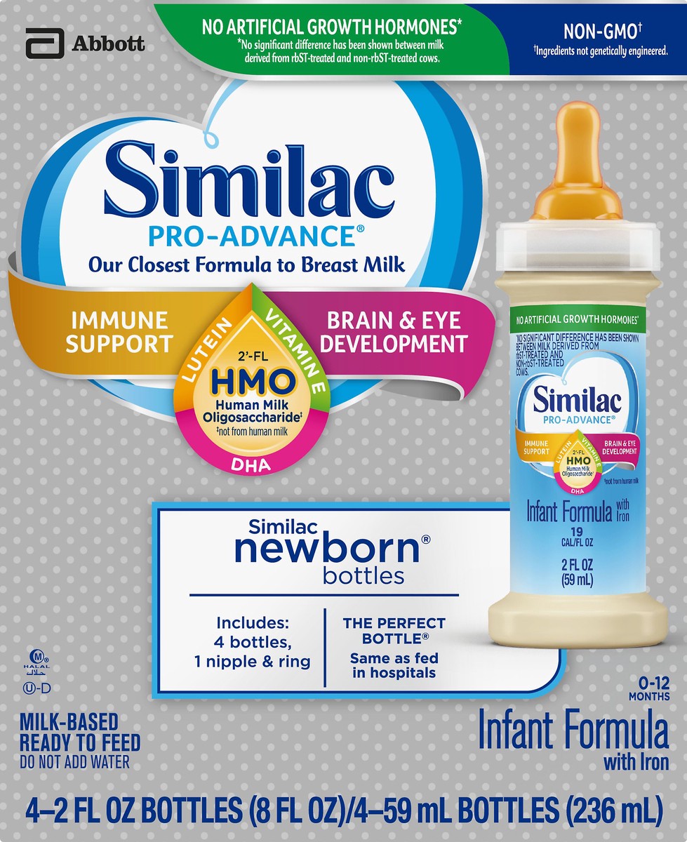 slide 5 of 11, Similac Newborn with Iron Infant Formula 4.0 ea, 4 ct; 2 fl oz