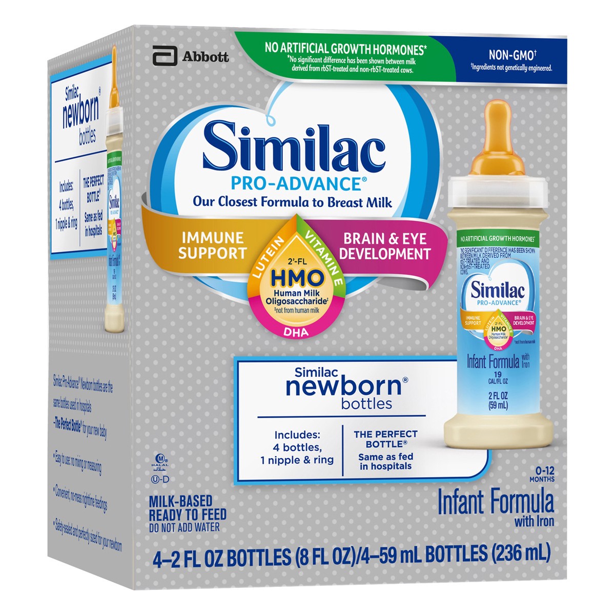 slide 7 of 11, Similac Newborn with Iron Infant Formula 4.0 ea, 4 ct; 2 fl oz