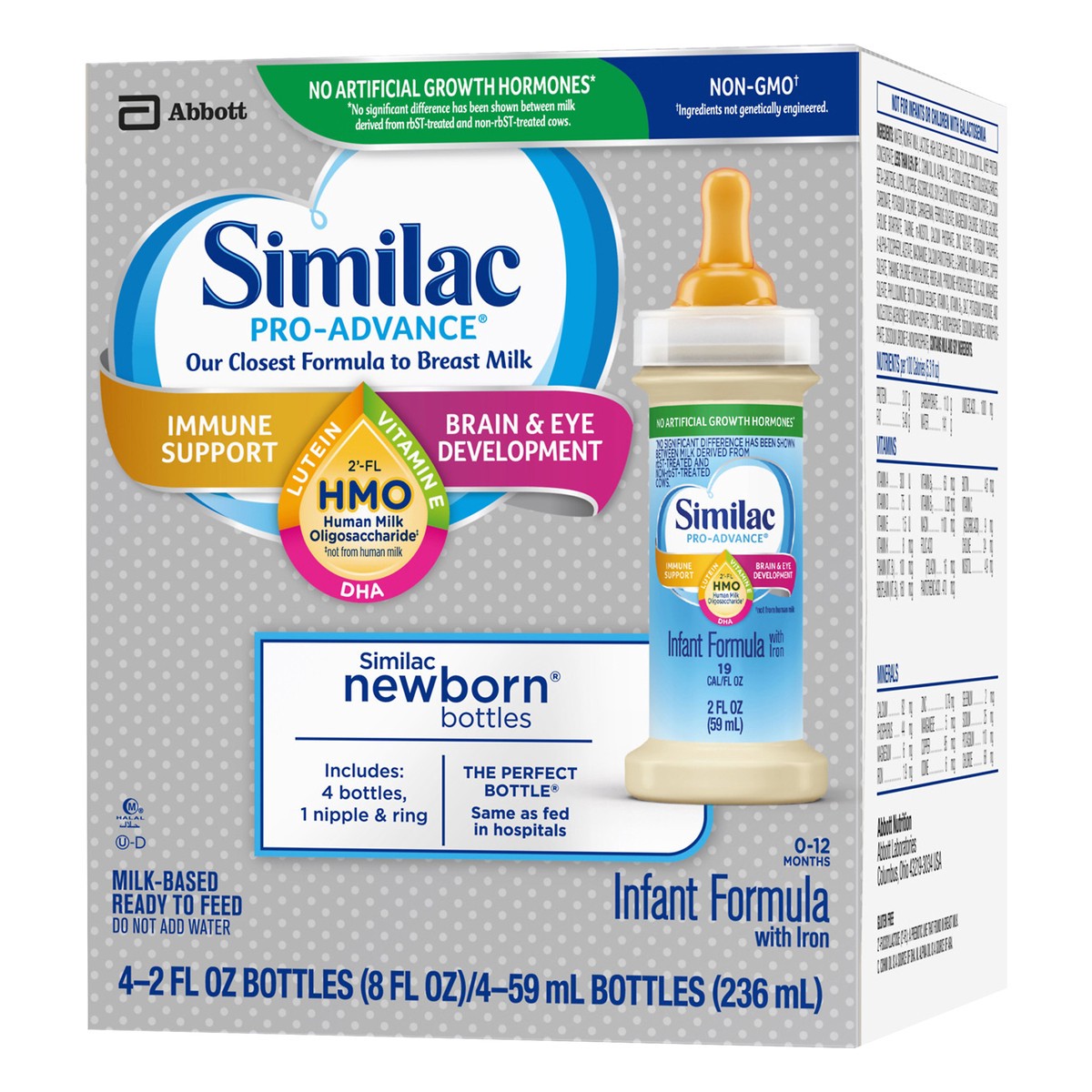 slide 8 of 11, Similac Newborn with Iron Infant Formula 4.0 ea, 4 ct; 2 fl oz