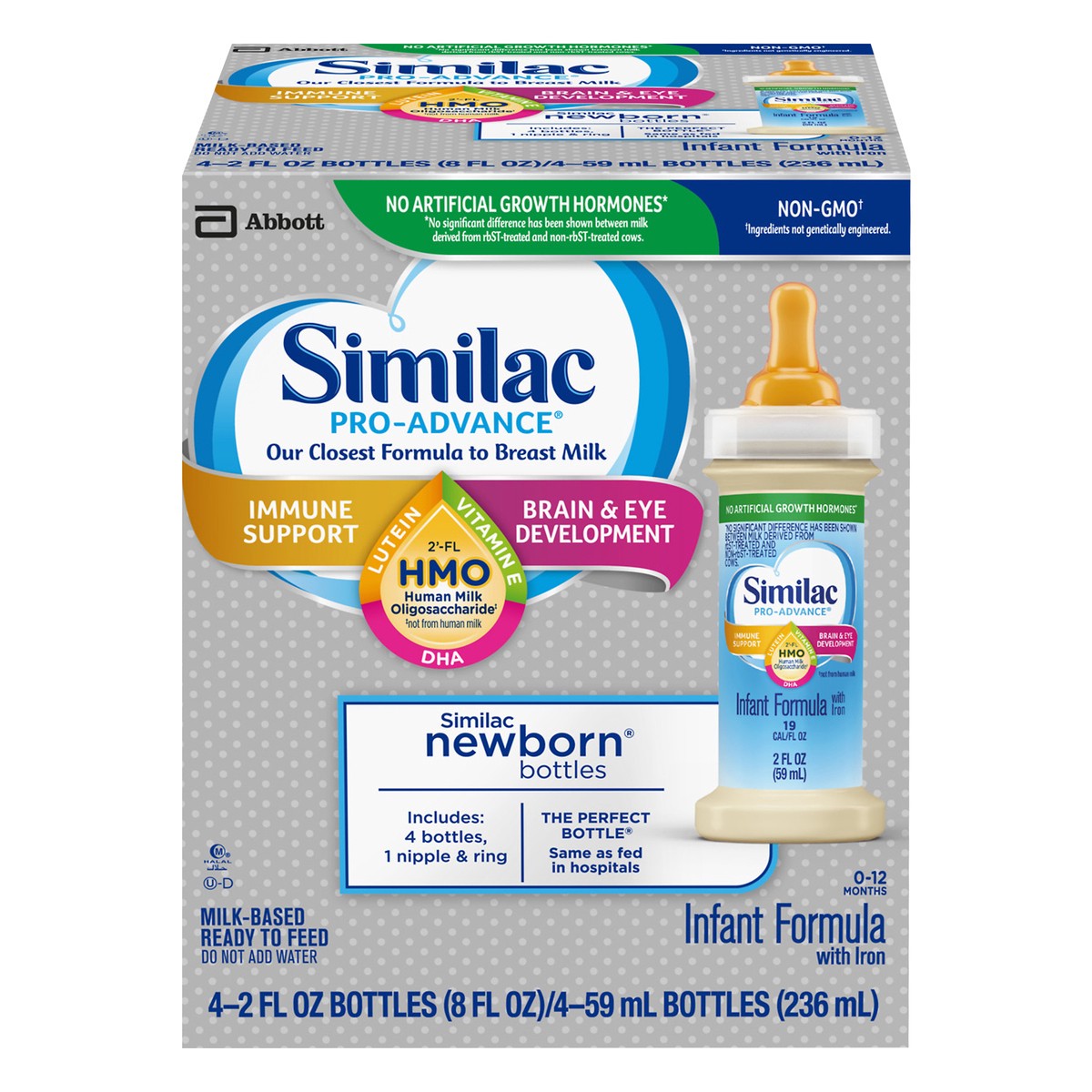 slide 1 of 11, Similac Newborn with Iron Infant Formula 4.0 ea, 4 ct; 2 fl oz