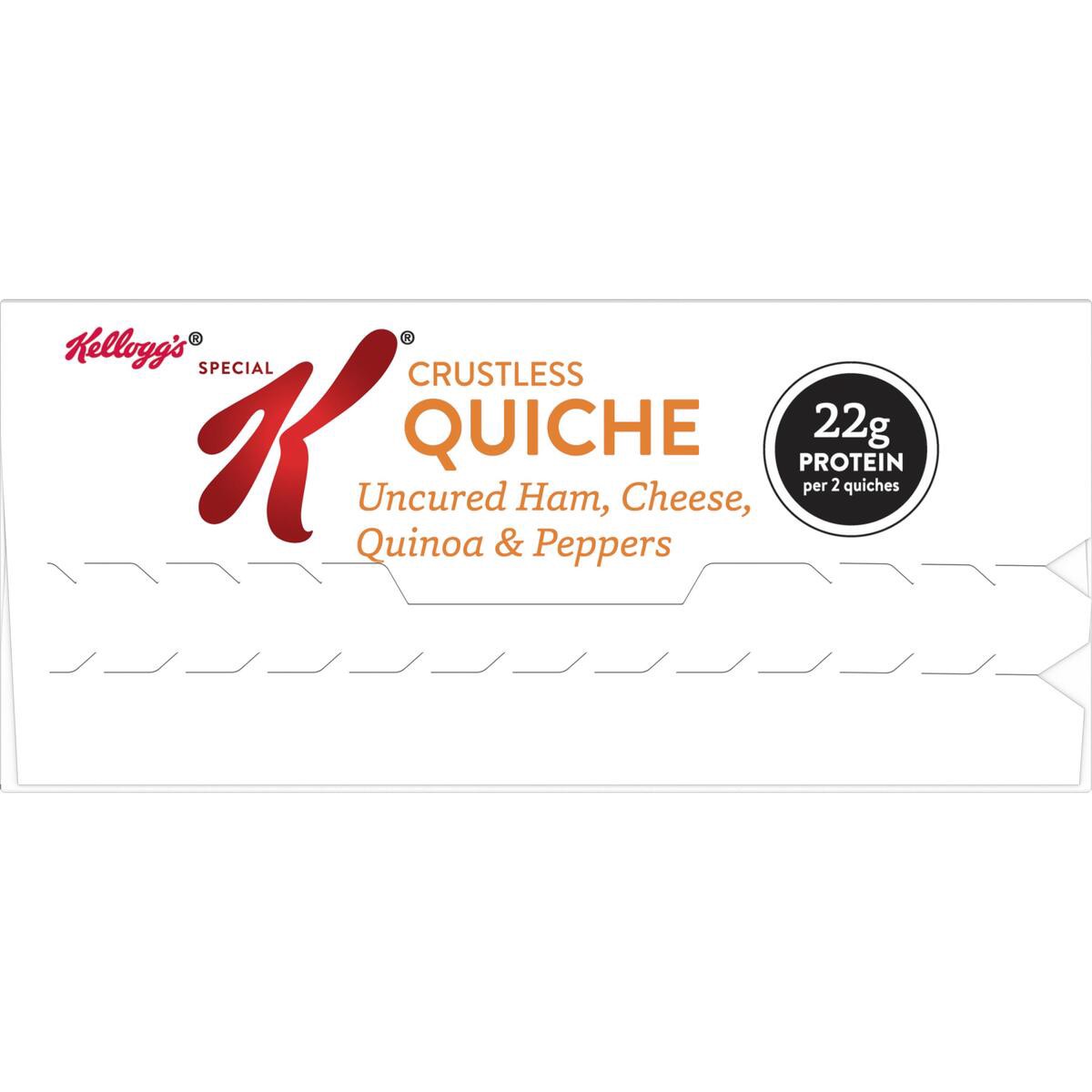 slide 6 of 9, Special K Crustless Uncured Ham, Cheese, Quinoa & Peppers Quiche 2 ea, 7 oz