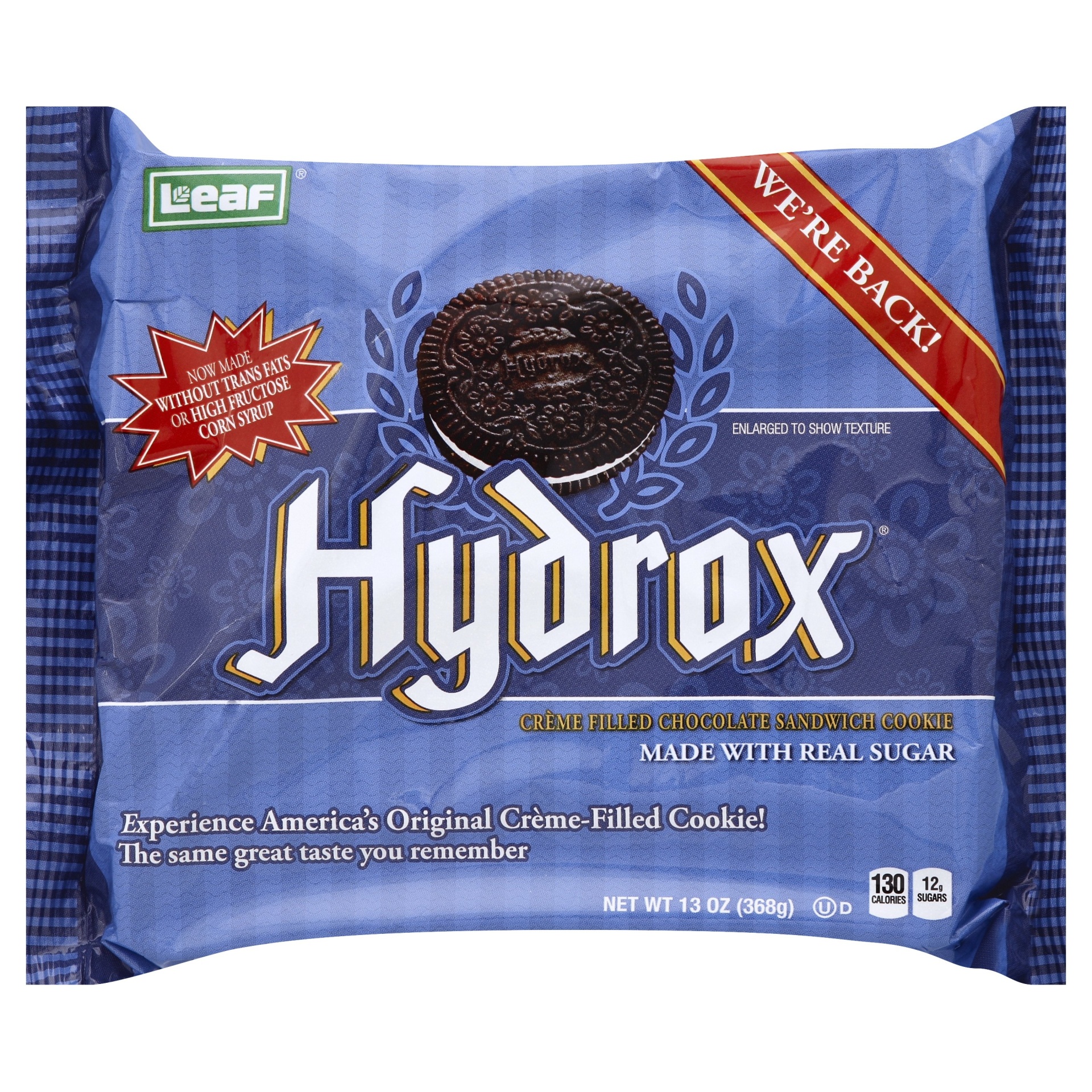 slide 1 of 1, Hydrox Chocolate Sandwich Cookie, 13 oz