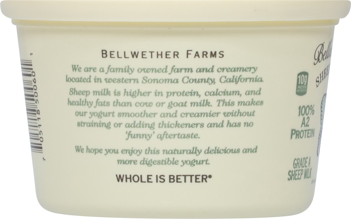 slide 2 of 9, Bellwether Farms Sheep Milk Plain Yogurt, 16 oz