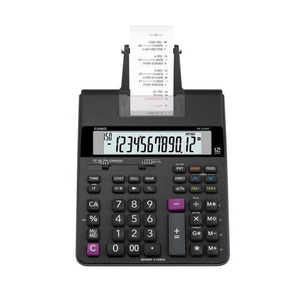 slide 2 of 4, Casio Hr-200Rc Compact Printing Calculator, 1 ct