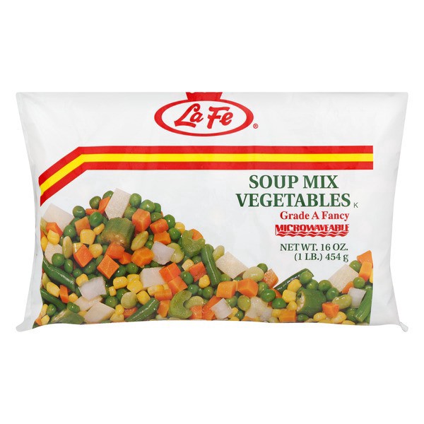 slide 1 of 1, La Fe Soup Mix Vegetables, 16 oz