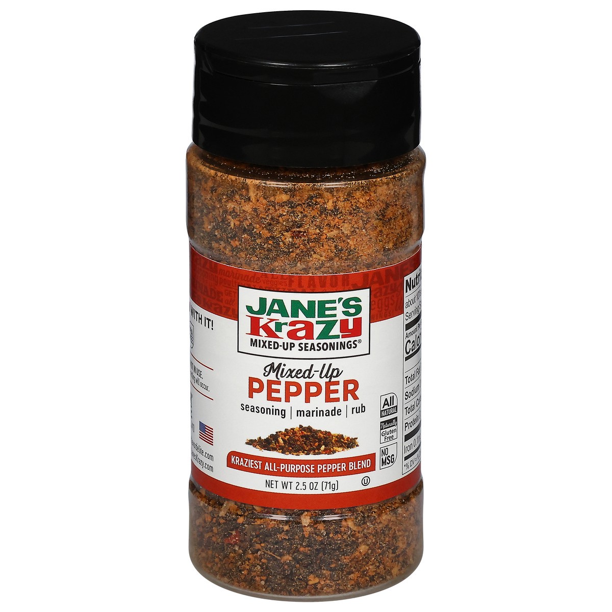 slide 1 of 13, Jane's Krazy Mixed-Up Seasonings Mixed-Up Pepper Seasoning/Marinade/Rub 2.5 oz, 2.5 oz