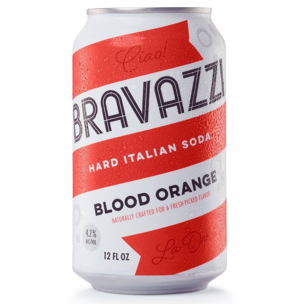 slide 2 of 2, Bravazzi Hard Italian Soda Blood Orange, 6 ct; 12 fl oz