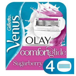 Venus ComfortGlide With Olay Sugarberry Women's Razor Blades - 4 Refills