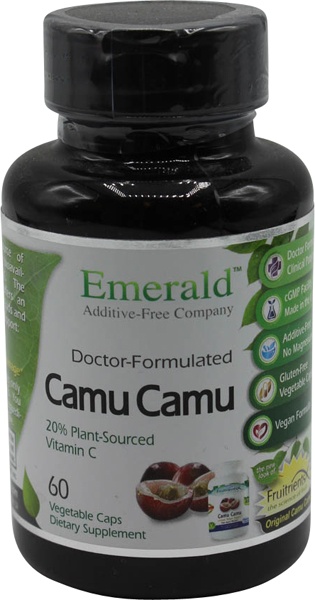 slide 1 of 1, Emerald Camu Camu Caps, 60 ct