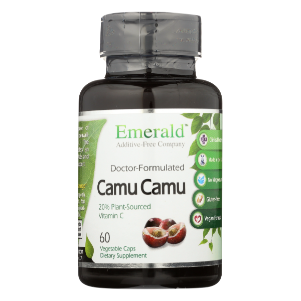 slide 1 of 1, Emerald Camu Camu Caps, 60 ct