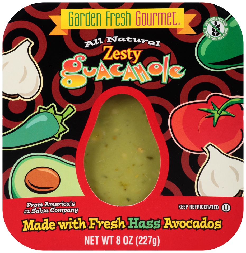 slide 1 of 1, Garden Fresh Gourmet Zesty Guacamole, 8 oz