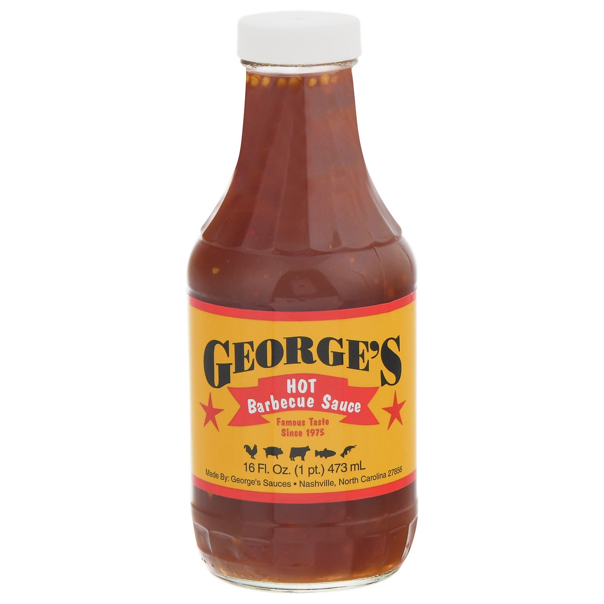 slide 10 of 13, George's Hot Barbecue Sauce 16 fl oz, 16 fl oz