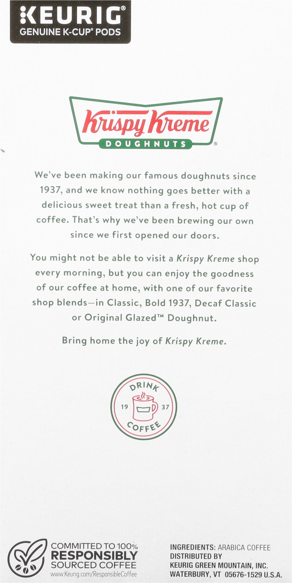 slide 6 of 9, Krispy Kreme Classic Keurig Single-Serve K-Cup Pods, Medium Roast Coffee, 32 Count, 32 ct