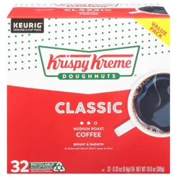 Krispy Kreme Classic Keurig Single-Serve K-Cup Pods, Medium Roast Coffee, 32 Count