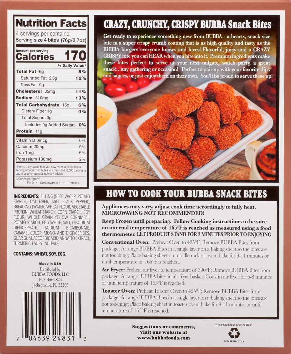 slide 12 of 12, BUBBA Original Beef Snack Bites 10.5oz, 16 ct