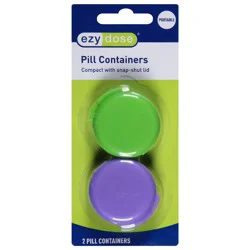 Ezy Dose Portable Pill Containers - 2 ea