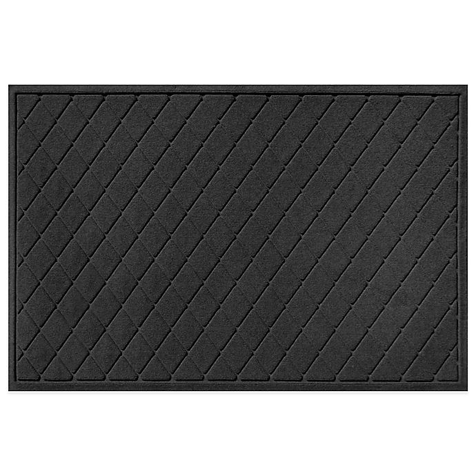 slide 1 of 2, Weather Guard Argyle Door Mat - Charcoal, 30 in x 45 in