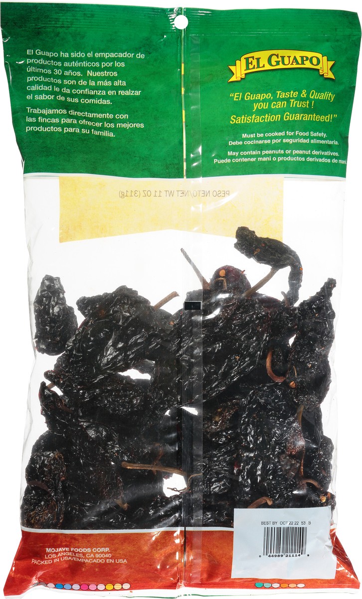 slide 4 of 9, El Guapo Whole Pasilla Ancho Chili Pods, 11 oz, 11 oz