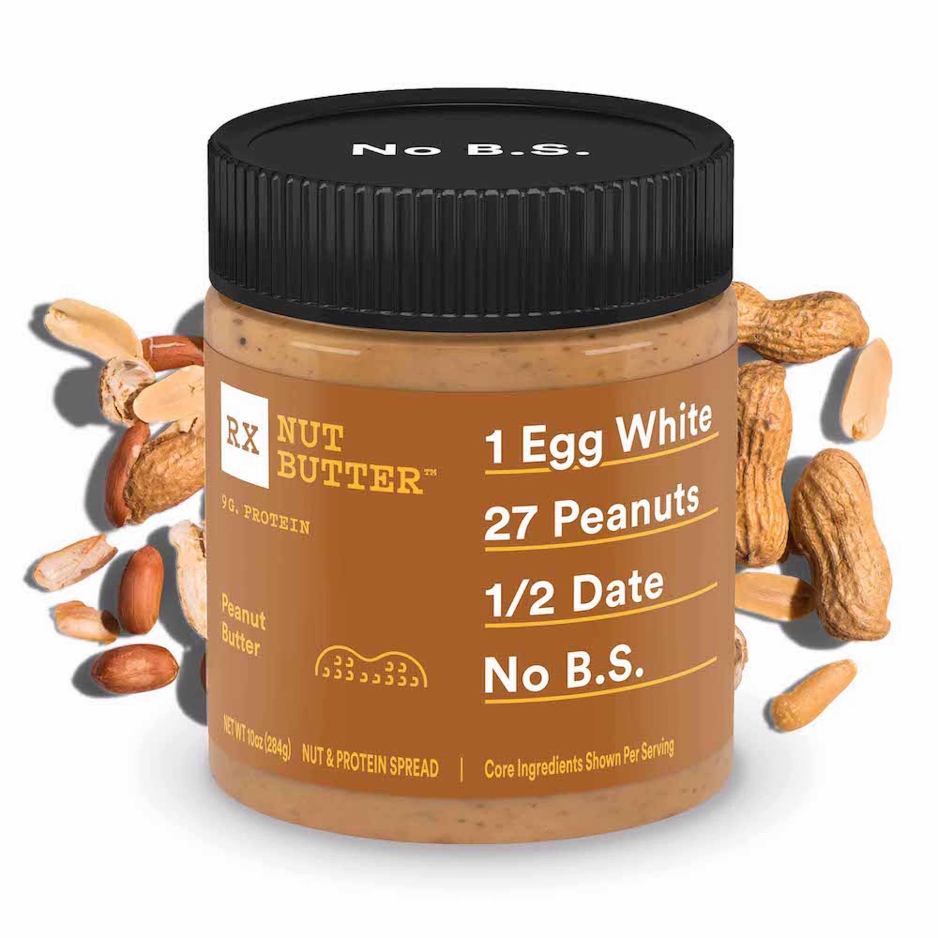 slide 3 of 5, RX Nut Butter Peanut Butter, Plain, 10 oz, 10 oz