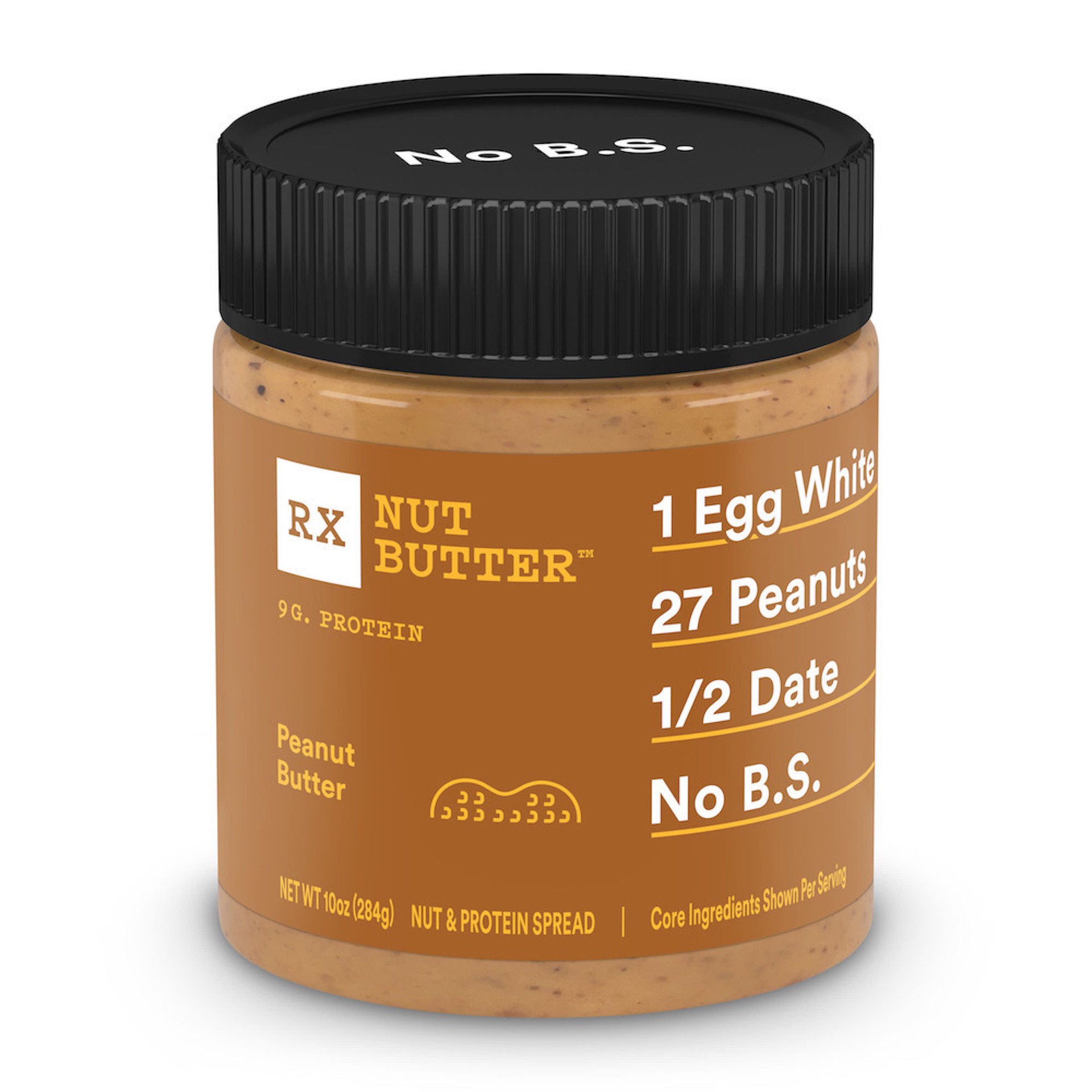 slide 1 of 5, RX Nut Butter Peanut Butter, Plain, 10 oz, 10 oz