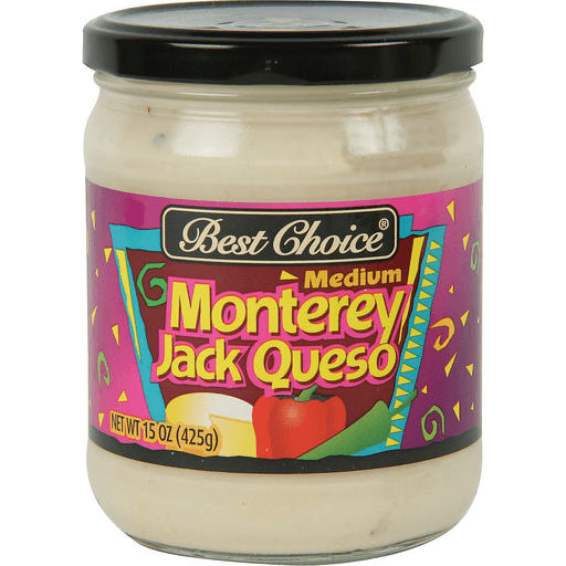 slide 1 of 1, Best Choice Medium Monterey Jack Queso, 15 oz