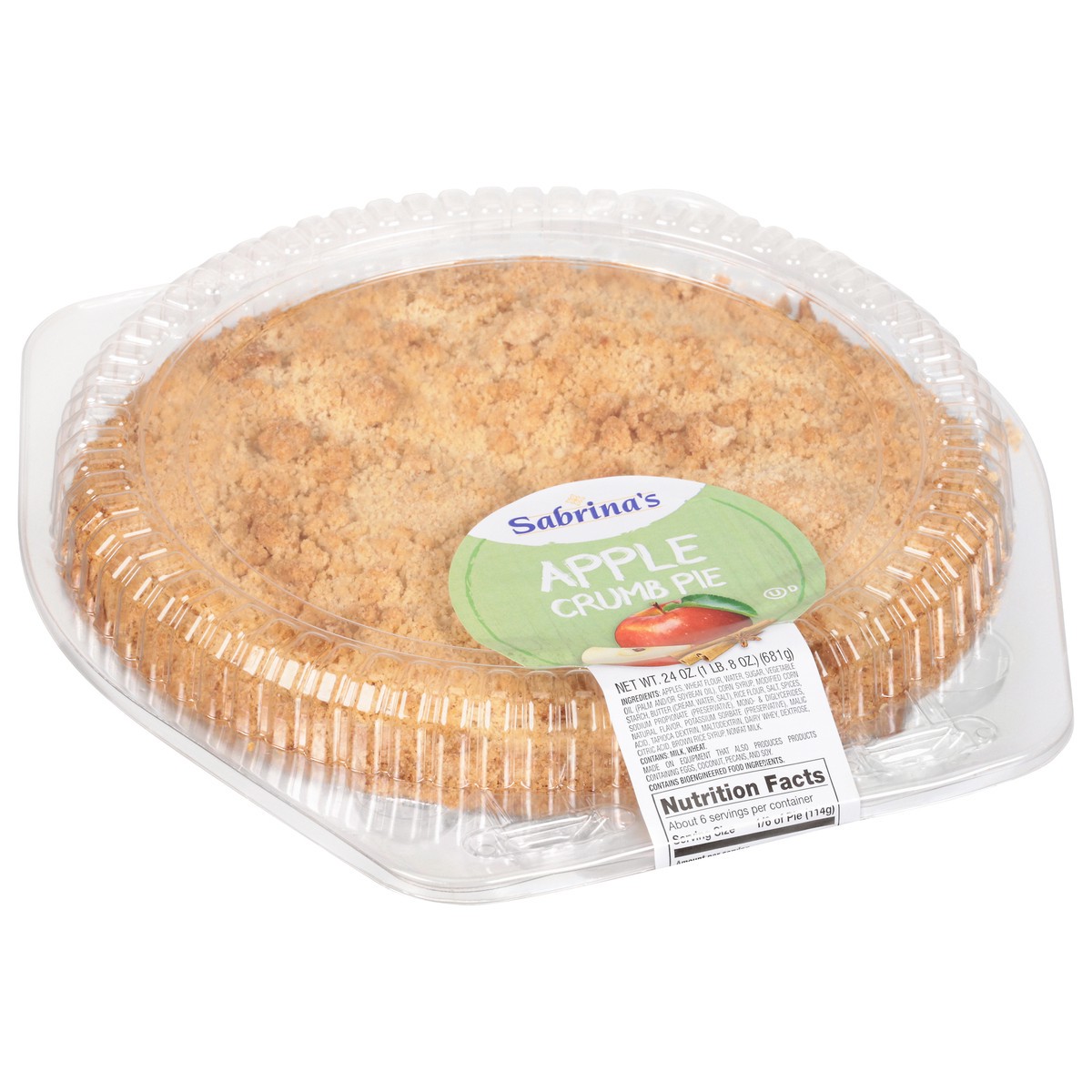 slide 2 of 9, Sabrina's Apple Crumb Pie 24 oz, 24 oz