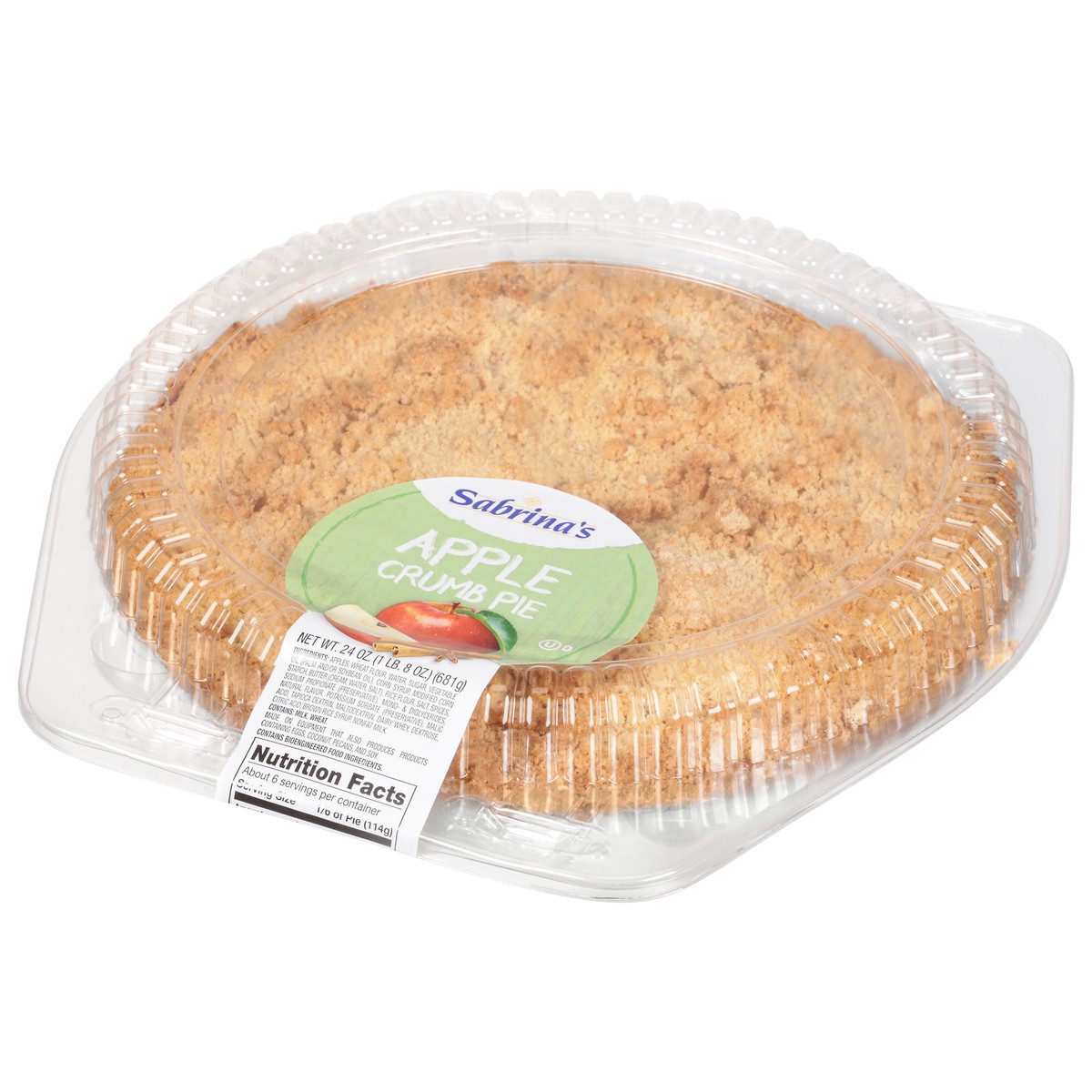 slide 4 of 9, Sabrina's Apple Crumb Pie 24 oz, 24 oz
