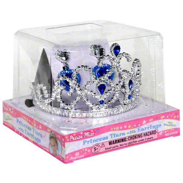 slide 1 of 1, Imperial Toy Runway Ruler Of All Glam Tiara With Earrings - Pink, 3 ct