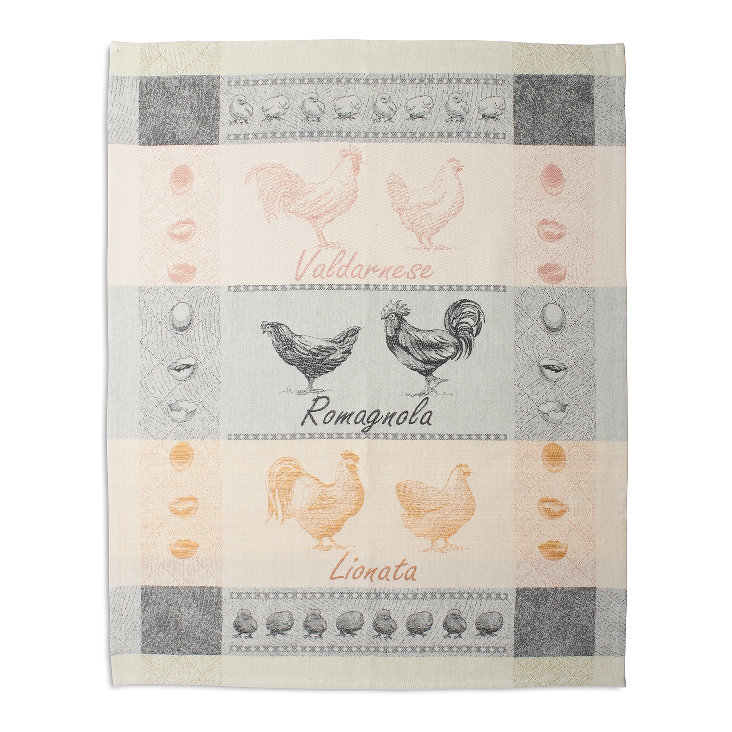 slide 1 of 1, Sur La Table Rooster Kitchen Towel, Green, 27 in x 19 in