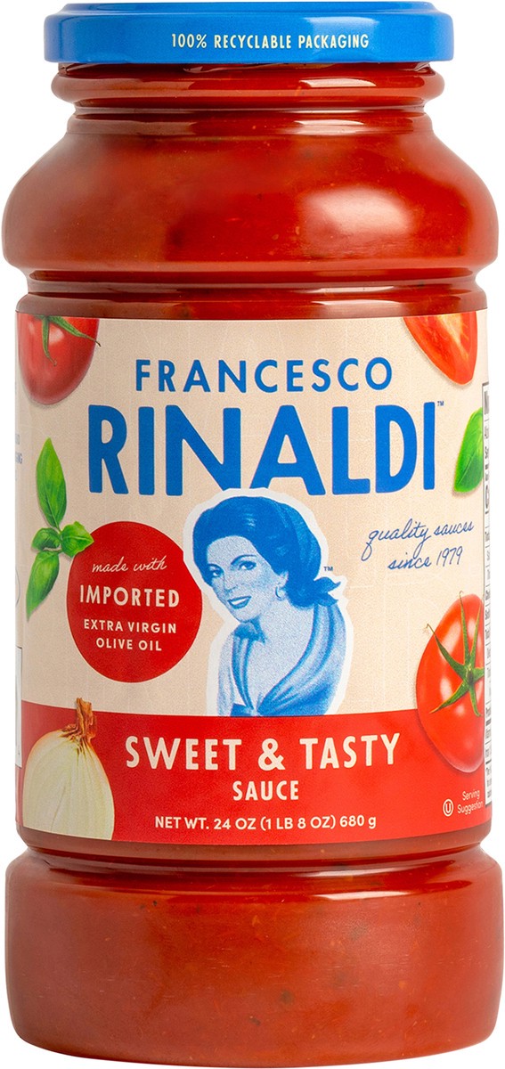 slide 10 of 10, Francesco Rinaldi Sweet And Tasty Tomato Pasta Sauce - 24 Oz, 24 oz